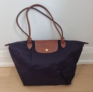 Like New Longchamp Le Pliage Original Large (Nylon) in Eggplant (Dark Purple)